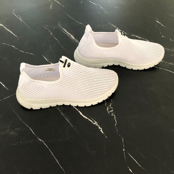 Women's White Running Shoes Outdoor Walking Mesh Sneakers Comfortable 39 - 8.5 - Picture 6 of 11